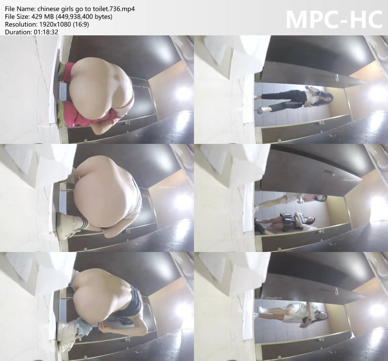 chinese girls go to toilet.736